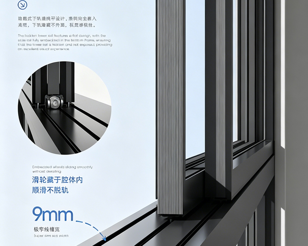 140 Six-Track Suspension Thermal Break Suiding Window