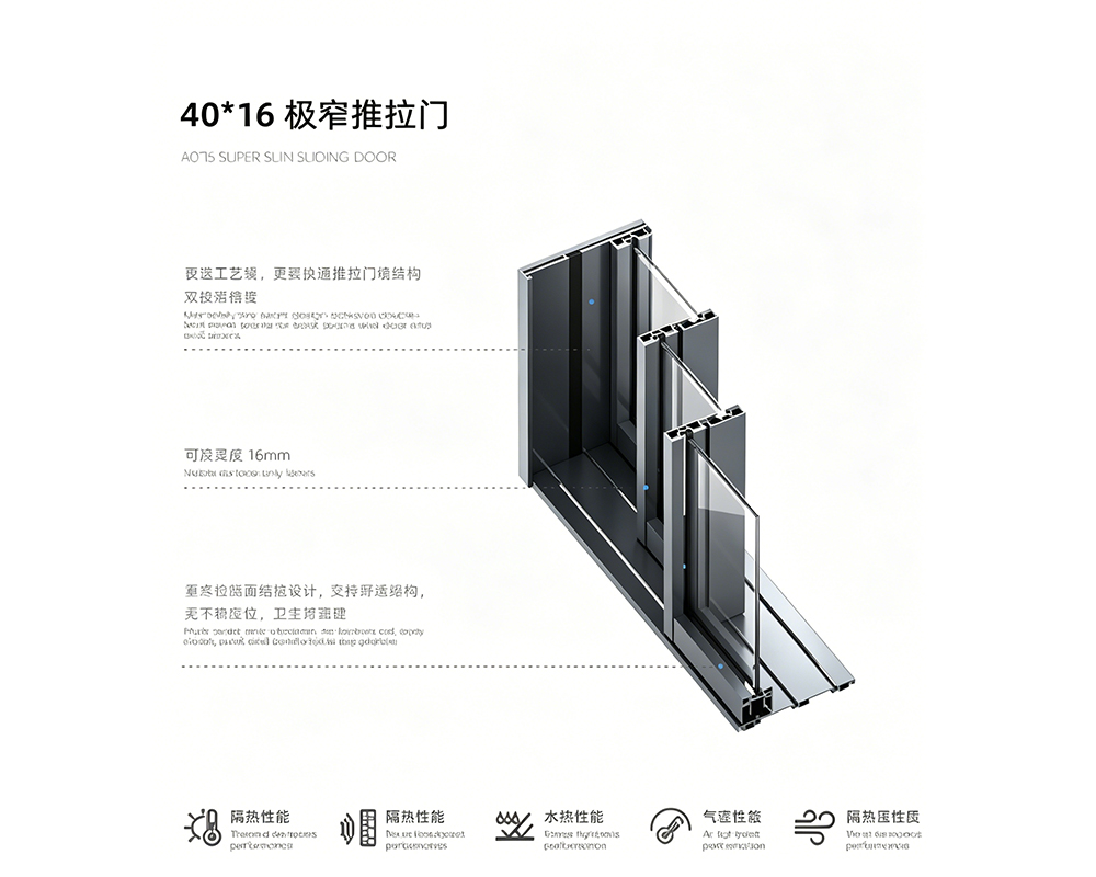 40*6 Super Slim Sliding Door