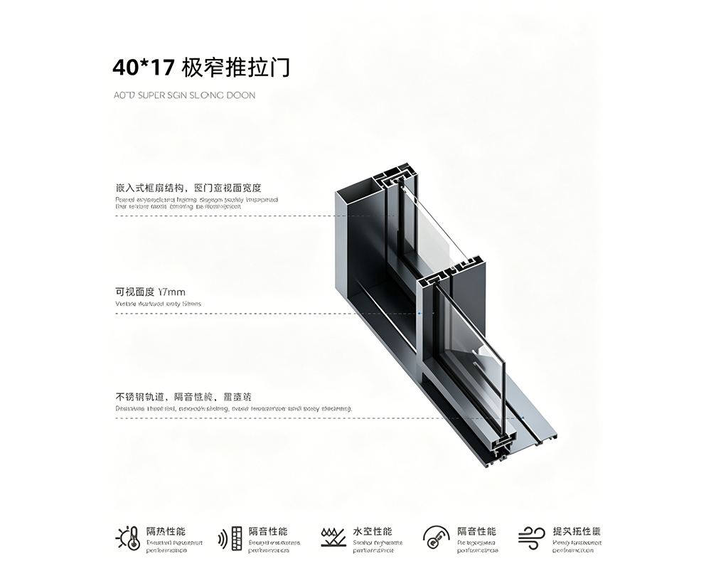 40*17 Super Slim Sliding Door